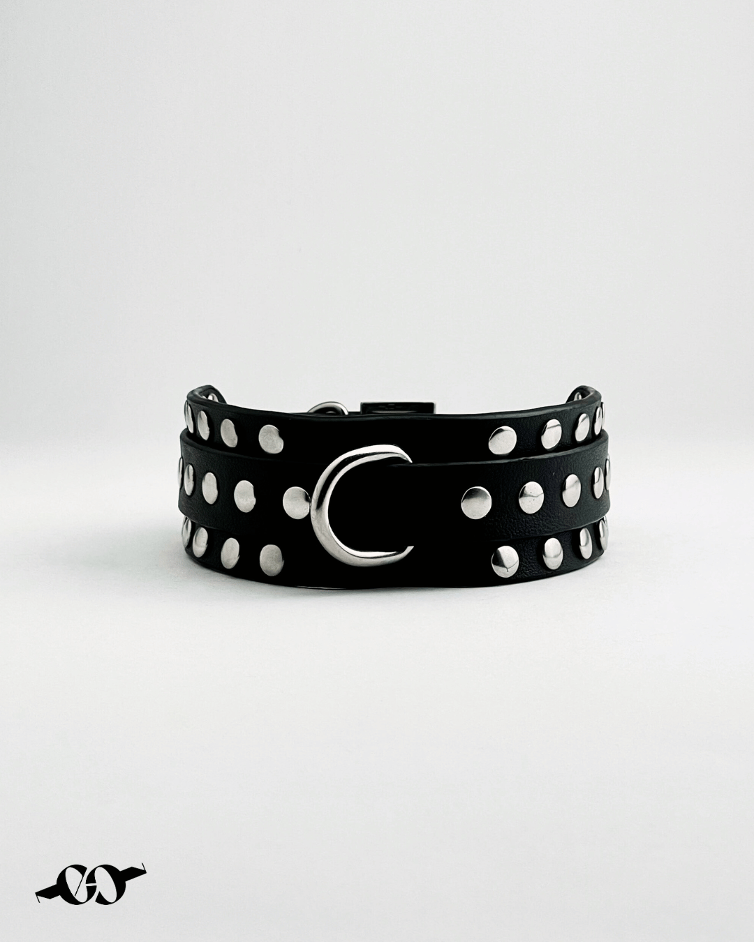 ENCHAINE Studded Leather Collar