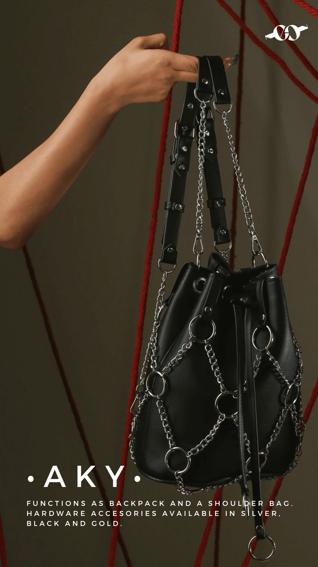 AKY Chain Strap Bag black